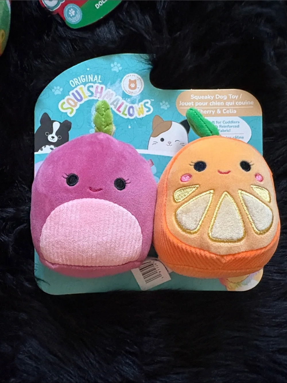 Squishmallows Plush Toy Pair - Cherry & Celia Citrus & ChewMees “Dolly”